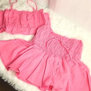 (TWO PIECE) HYFVE  Pink Paradise Top&Skort Set